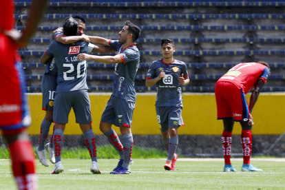 Aucas pegó primero en el estadio Olímpico Atahualpa con el tanto de Víctor Figueroa