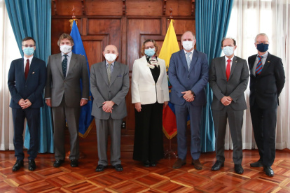 El encuentro contó con la participación del Ministerio de Relaciones Exteriores y los Embajadores de Alemania, España, Francia, Hungría, Italia y la UE en Ecuador.