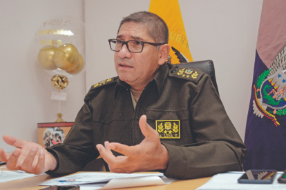 Autoridad. Alain Luna, comandante de Policía del Distrito Metropolitano de Quito.