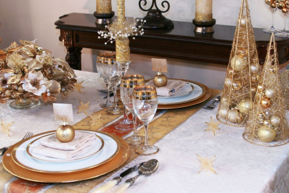 Decoración de mesa.