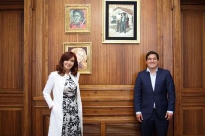 Amigüis. De tanto cariño que le tiene a Andrés Arauz, la vicepresidenta argentina se metió en un lío diplomático.