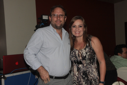 Úrsula con Iván Nogales.