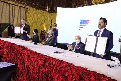 El 8 de diciembre Ecuador y EE:UU. suscribieron un acuerdo comercial de primera fase.