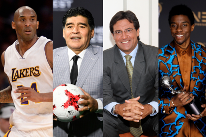 Bryant, Maradona, Morales y Chadwick, son parte de esta lista.