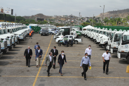 Flota. Ayer fueron entregados los nuevos recolectores de desechos.