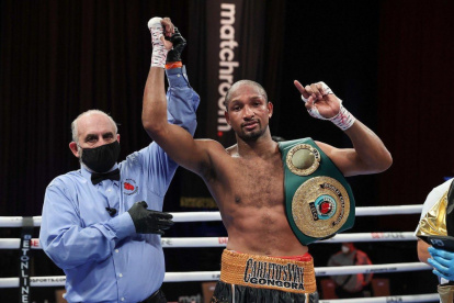 Histórico. El Hard Rock Hotel, en Estados Unidos, pasará a la historia como el lugar donde el boxeador ecuatoriano fue proclamado campeón mundial supermediano (168 libras) de boxeo, tras vencer al kazajo Ali Akhmedov.