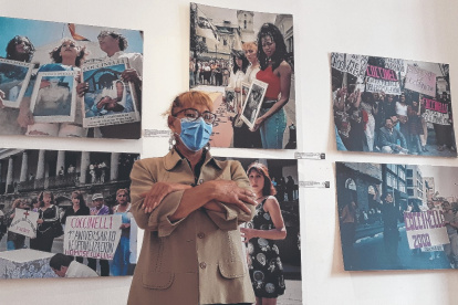 a sala exhibe parte del archivo de la lucha del colectivo y de los horrores a los que se enfrentaron.