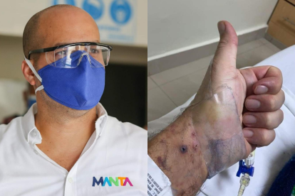 El alcalde posteó una fotografía en sus redes sociales dando a conocer que está bien