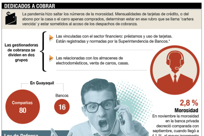 En el país existen empresas que invierten en la compra de cartera vencida o por contrato se dedican a la ingrata tarea de perseguir a los deudores.
