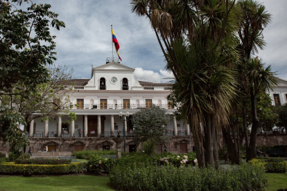 El Palacio de Carondelet es la sede del Ejecutivo ecuatoriano cuyo titular suele ser los líderes de sus organizaciones políticas.