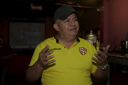 Figura. Vásquez durante la entrevista con EXPRESO.