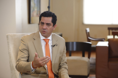 Xavier Hervas en una entrevista con EXPRESO.