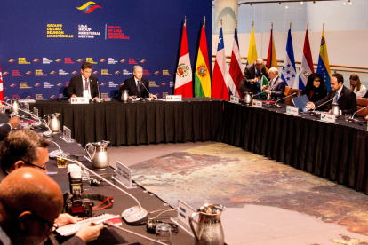 Imagen de archivo de una reunión ministerial del Grupo de Lima.
