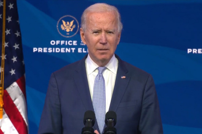 El presidente electo de Estados Unidos, Joe Biden.