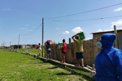 El banco de alimentos se convirtió en el operador logístico de varias iniciativas.