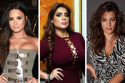 Demi Lovato, Sofía Caiche y Ashley Graham.