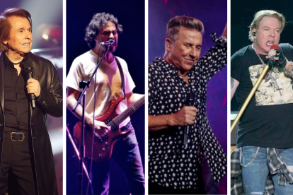 Raphael, TercerMundo, Ricardo Montaner y Guns and Roses.