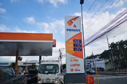 En la estación de la marca Primax ayer se colocó el precio.