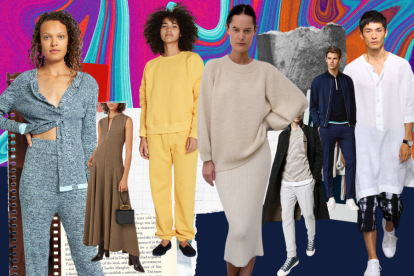 Moda loungewear para hombres y mujeres.