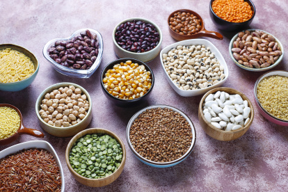 Variedad de legumbres.