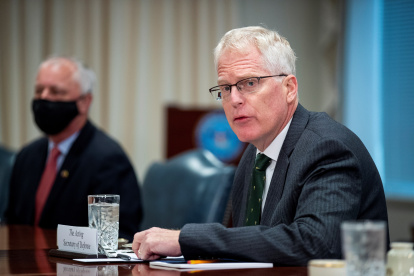 En la imagen, el secretario de Defensa en funciones, Christopher Miller.