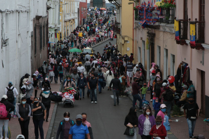 Pese a que ya no estamos en época festiva, las aglomeraciones en el Centro Histórico continúan.





Agencia (ag-extra ag-expreso ag-quito)