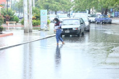 Sauces. Hasta las 11:00, ese era el panorama en las calles de esta ciudadela.