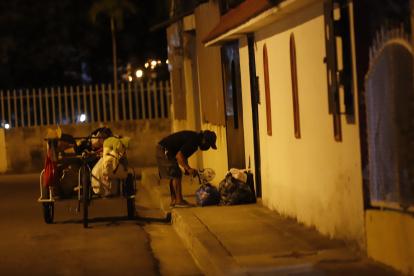 Aprovechan la noche para hurgar en las fundas de basura y para meterse en los jardines de las viviendas para robar lo que está al paso.