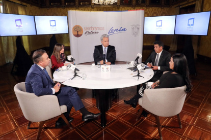 Diálogo. El presidente Lenín Moreno y el ministro de Gobierno Patricio Pazmiño hablaron ayer de seguridad.