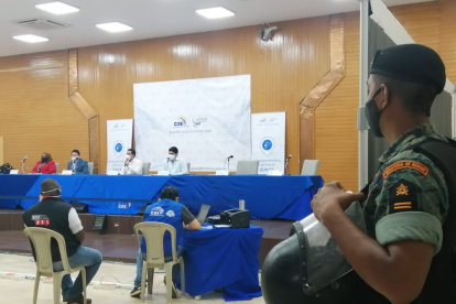 El simulacro se realizó en horas de la mañana.