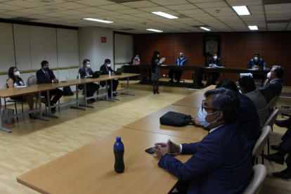 Diligencia. En la Corte Nacional se reinstaló la audiencia del caso Singue para el anuncio de la resolución.