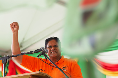 En la imagen, el presidente de Surinam, Chandrikapersad Santokhi.