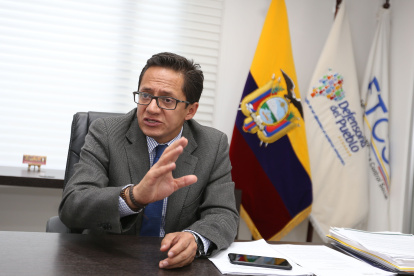 El defensor del Pueblo, Freddy Carrión, en una entrevista pasada con EXPRESO.