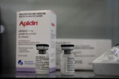 Vista del compuesto del laboratorio PharmaMar que ha dado resultados positivos en la búsqueda de medicamentos para tratar el Covid-19.