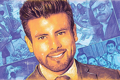 Ilustración en homenaje a Efraín Ruales, conductor de televisión asesinado