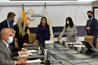 Sesión. El pleno del Consejo aprobó la designación de los nuevos jueces.