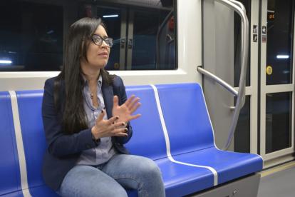 Andrea Flores, gerente del Metro de Quito.