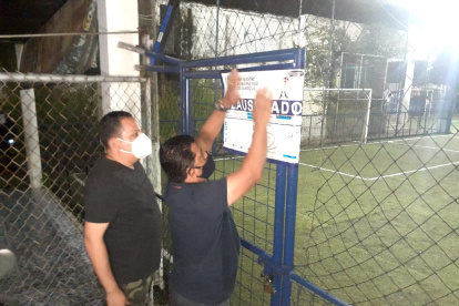 Hecho. La clausura la realizó el Municipio la noche del pasado jueves.