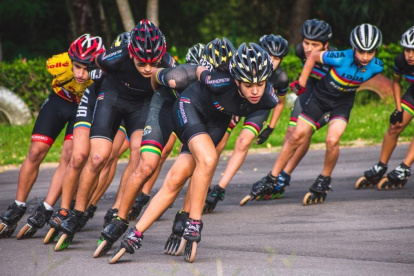 Fernanda Moncada, patinadora lojana, apunta alto en su disciplina.