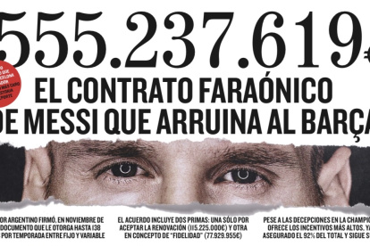 El astro argentino gana casi el doble de lo que cuestan el baloncesto, el balonmano y todo el resto de secciones del club español.