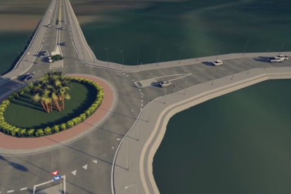 El puente sobre el río Guayas tendría 2,8 kilómetros de largo y un gálibo vertical (altura que permite pasar a embarcaciones) de 55 metros.