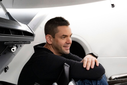 Jared Isaacman en la sede de SpaceX en Hawthorne, California.
SPACE X
2/2/2021