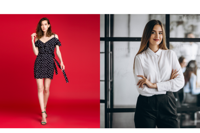 Estilo sensual y código de vestimenta formal.