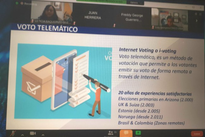 El Consulado de Ecuador en Arizona organizó reuniones virtuales con los delegados de los partidos políticos a fin de absolver la dudas sobre el voto telemático, cuyo plan piloto regirá en esta zona electoral.