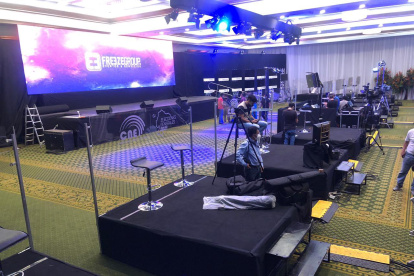 El centro de difusión de resultados para observadores, delegados de organizaciones políticas y medios de difusión.