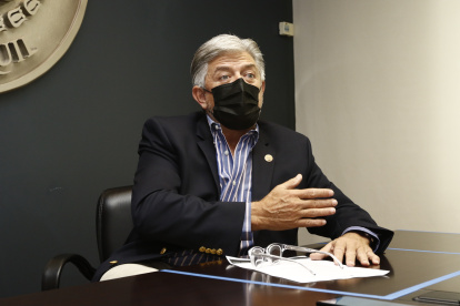 El director de la JBG, Juan Xavier Cordovez, durante la entrevista con EXPRESO.