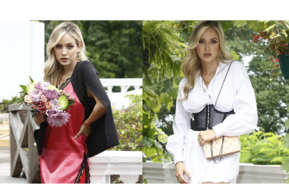 El bustier encima de la ropa le da un look fabuloso.