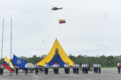 En Taura se hizo la recreación de las operaciones militares cumplidas en el Cenepa en 1995.
