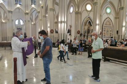 Este Miércoles de Ceniza fue atípico y se manejó con la implementación de protocolos de bioseguridad.