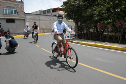Acto. El alcalde Jorge Yunda estuvo este miércoles en Tumbaco para inaugurar obras.